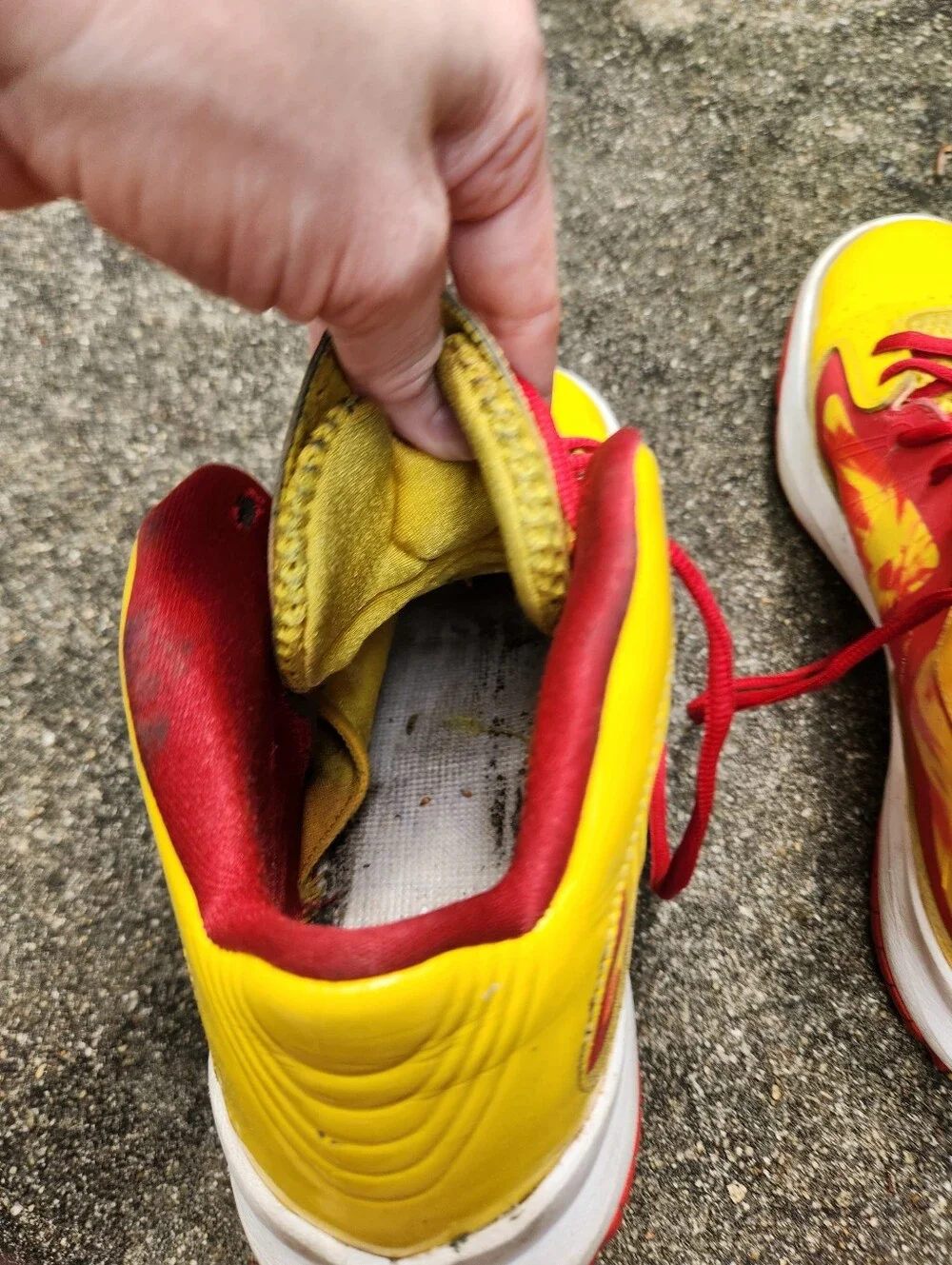 Jordan Aero Flight Hulk Hogan Yellow & Red Athletic Shoes - Performance Sneaker